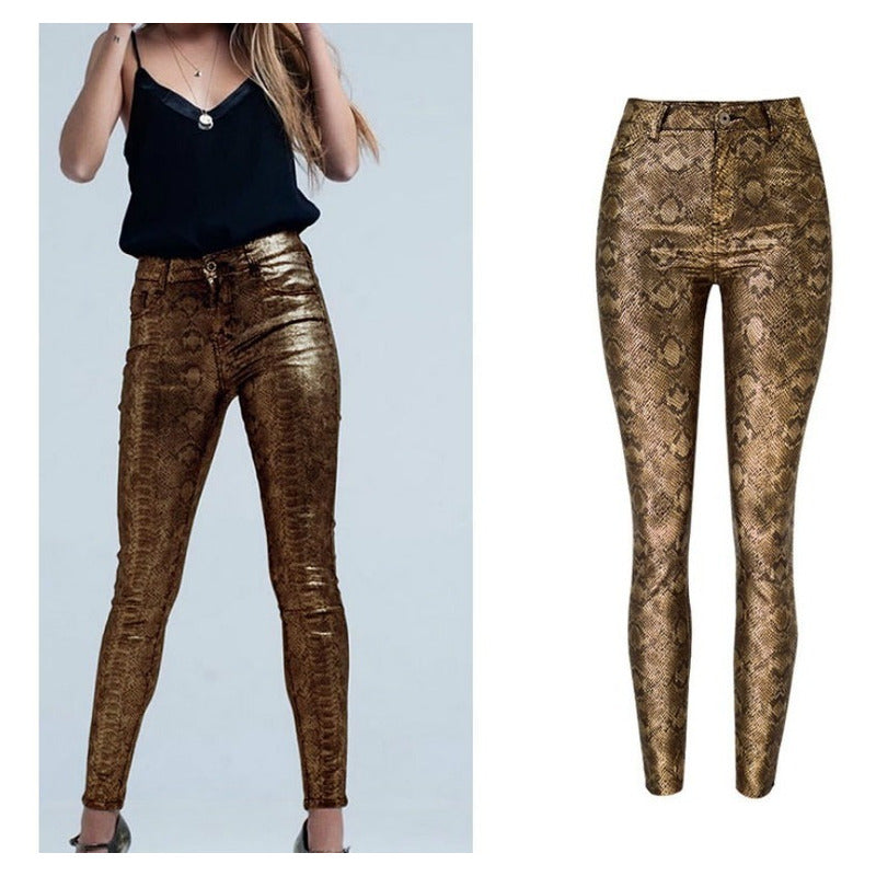 Pantalon Chupin mujer estilo serpiente
