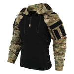 Buzo Hombre Militar Swat Camuflado Negro Brazo Impermeable