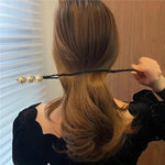 Broche Pinza Para El Pelo Moño Mujer Perla