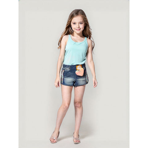 Conjunto Niña Short Jean + Remera Musculosa Divino!!