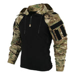 Buzo Hombre Militar Swat Camuflado Negro Brazo Impermeable