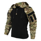 Buzo Hombre Militar Swat Camuflado Negro Brazo Impermeable
