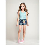Conjunto Niña Short Jean + Remera Musculosa Divino!!
