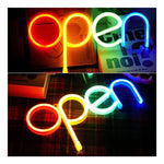 Luces Cartel Open Rgb Para Pared