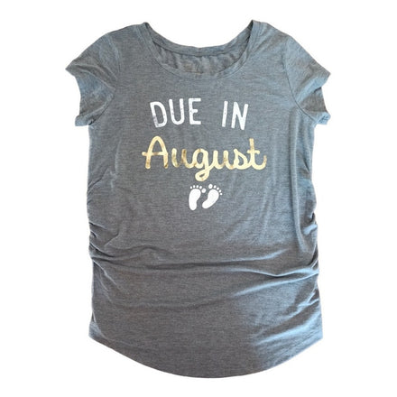 Remera dama maternal patitas - Gris