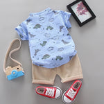 Conjunto Niño Camisa Y Short Dinos