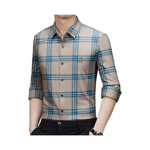 Camisa Hombre Manga Larga Cuadros