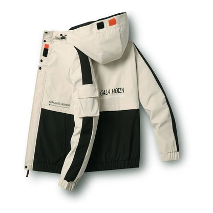 Campera hombre liviana nylon Combinada