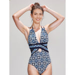 Mallas Bikini Dama Entera Azul Calidad Alta Clear Water