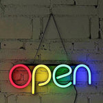 Luces Cartel Open Rgb Para Pared