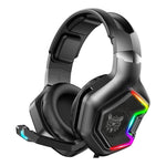 Auriculares Gamer Onikuma  K10 Pro Negro Con Luz Led