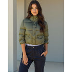 Campera Dama California Corta Nylon Inflada