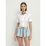 Short Dama Jean Rayado  Unico Wild Fable