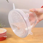 Tapa Silicona Elastica Ajustable Reutilizable Alimento X6