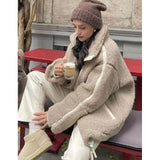 Campera Dama Polar Plush Over Size Detalle En Manga