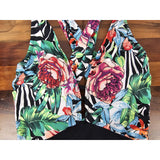 Mallas Bikini Dama Entera Tropical Calidad Alta Clean Water