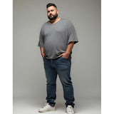 Remera Hombre Plus Size Lisas Cuello Redondo Manga Corta