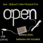 Luces Cartel Open Rgb Para Pared