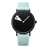 Reloj Dama Con Cronometro Verde Y Negro