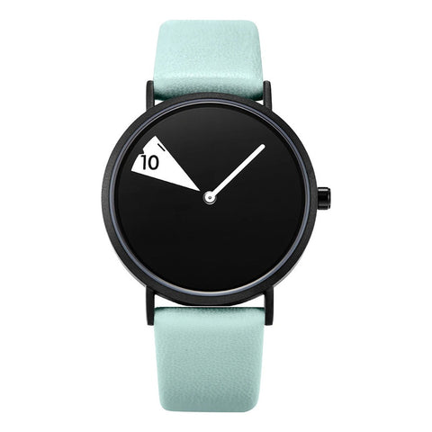 Reloj Dama Con Cronometro Verde Y Negro