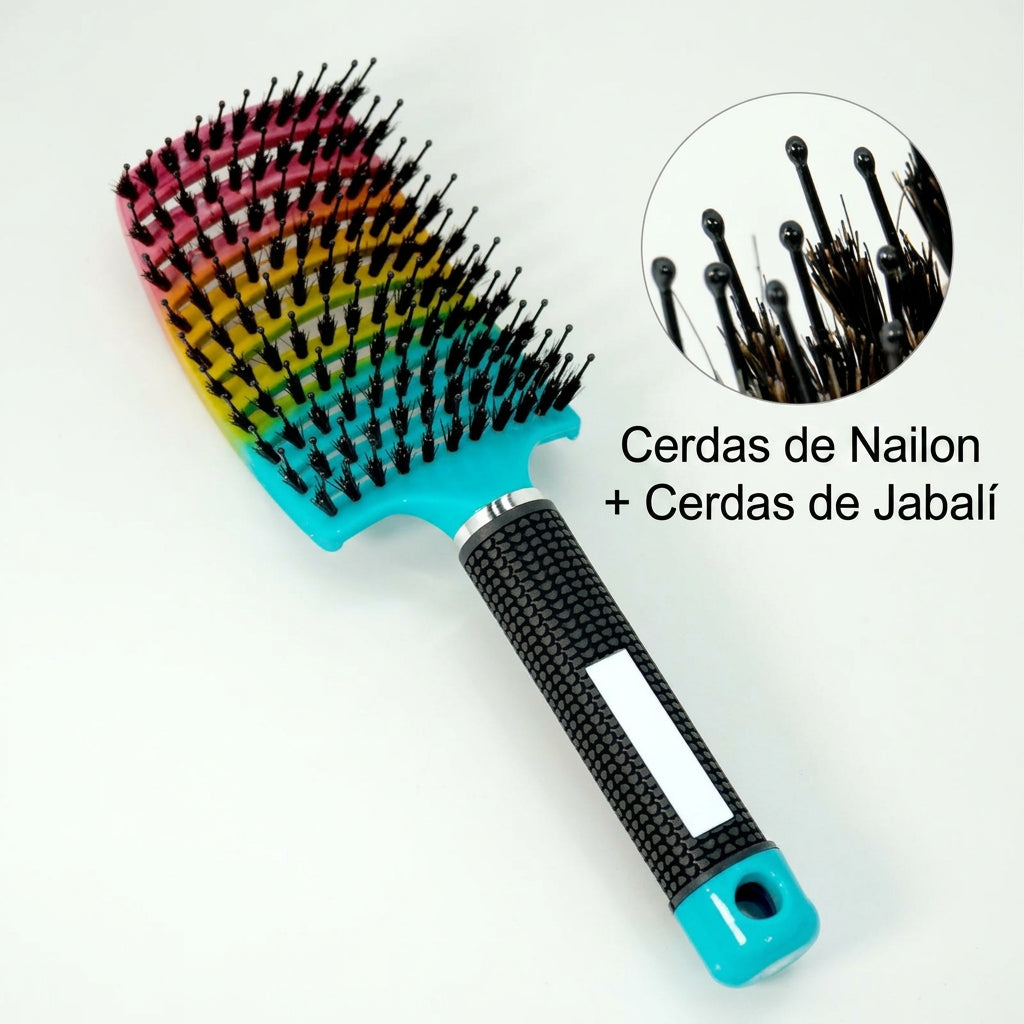 Detangling Hair Brush Women Bristle&Nylon Scalp Massage Comb Anti Static Wet Curly Hair Comb Hairdressing Combs Styling Tools