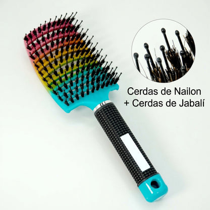 Detangling Hair Brush Women Bristle&Nylon Scalp Massage Comb Anti Static Wet Curly Hair Comb Hairdressing Combs Styling Tools