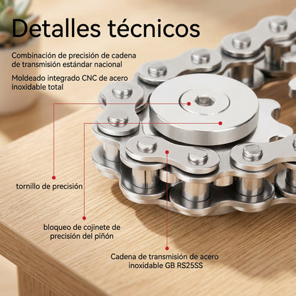 Fidget Spinner De Engranajes De Metal Juguete Antiestrés De Escritorio Relajación Adultos Decoración De Oficina