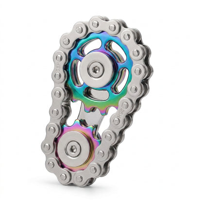 Fidget Spinner De Engranajes De Metal Juguete Antiestrés De Escritorio Relajación Adultos Decoración De Oficina