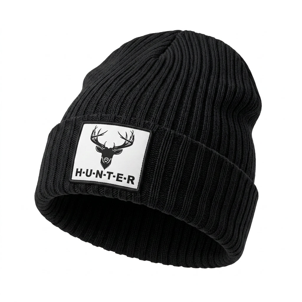 Gorro Beanie SM Tejido Con Parche Urbano