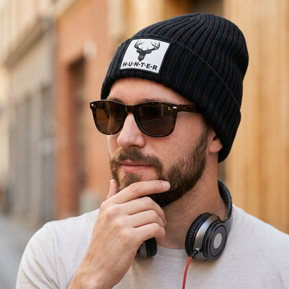 Gorro Beanie SM Tejido Con Parche Urbano