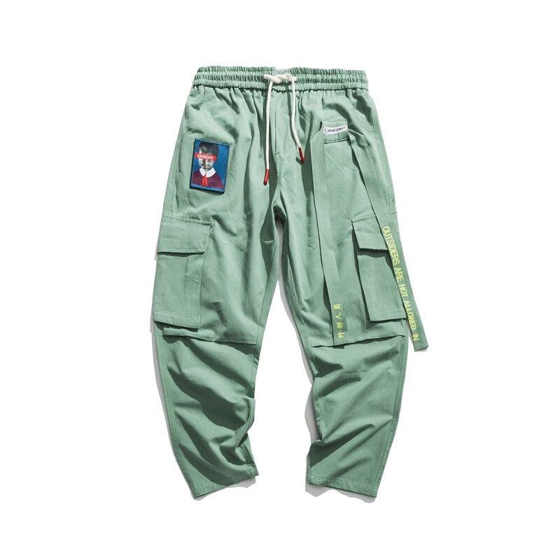 Pantalon hombre trap correas