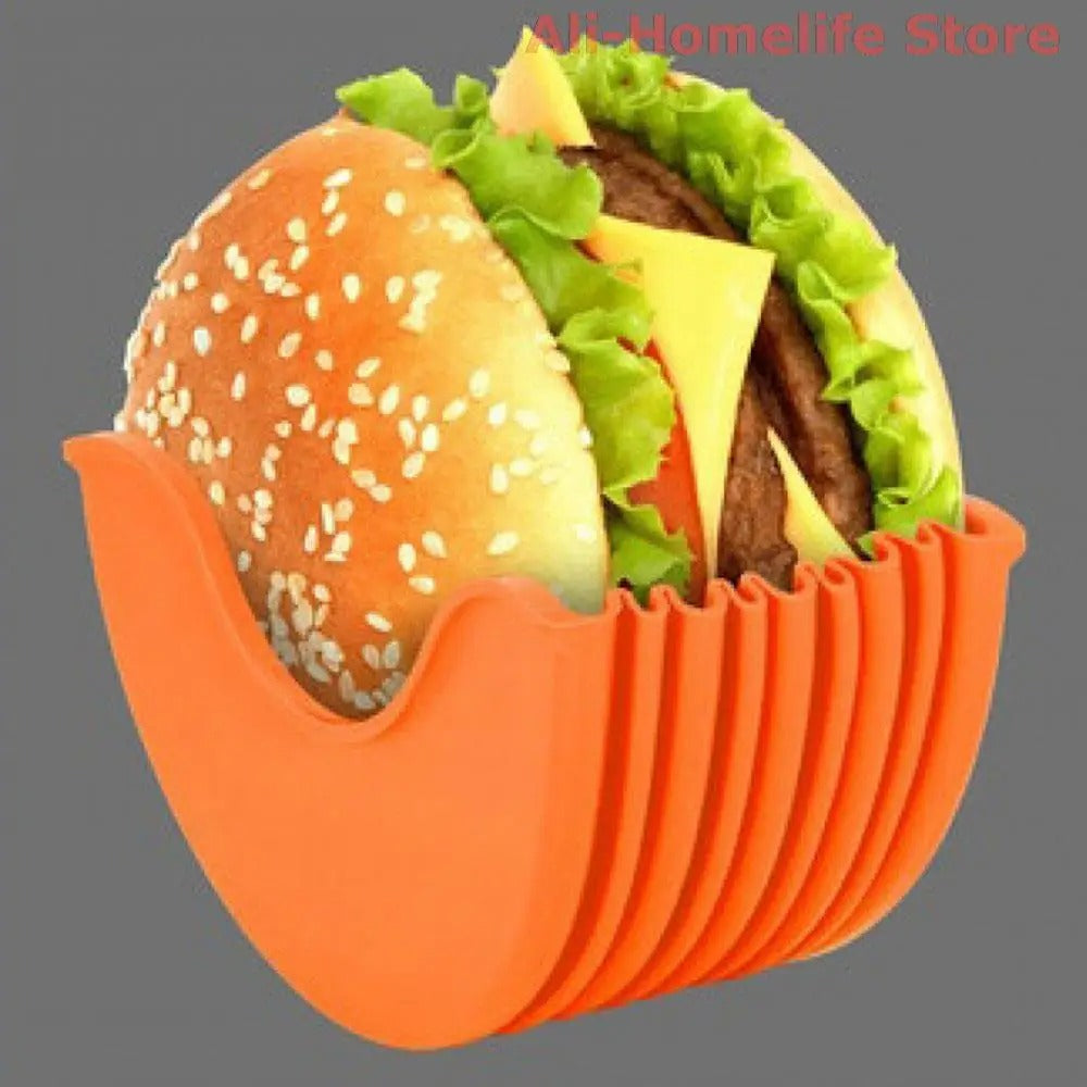 Soporte de silicona para comer hamburguesas