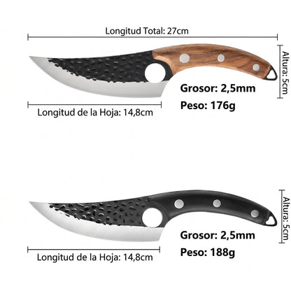 Kitchen Chef Knife Meat Cleaver Boning Knife Full Tang Fishing Knife Handmade Forged Outdoor Cooking Cutter Butcher Knife Tool