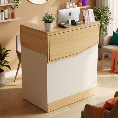 Mostrador De Recepción Nórdico Para Tiendas Y Salones De Belleza