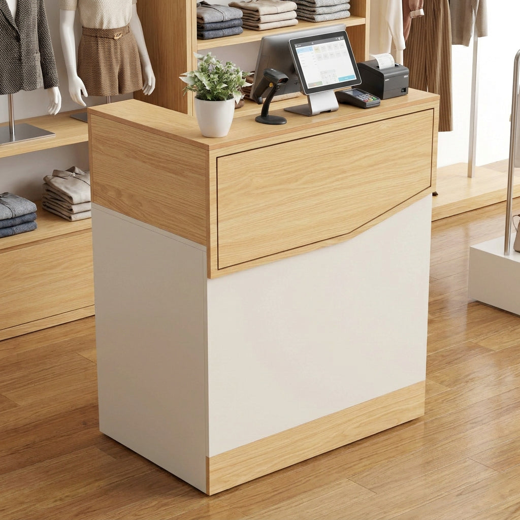 Mostrador De Recepción Nórdico Para Tiendas Y Salones De Belleza