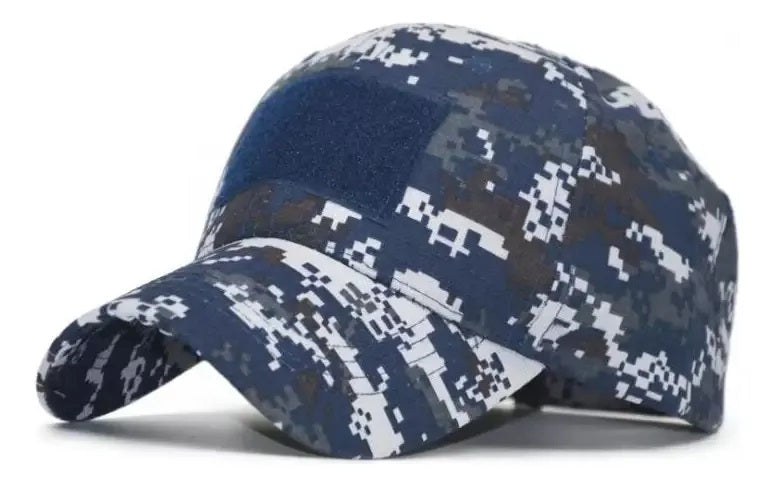Gorra visera con parche camuflado