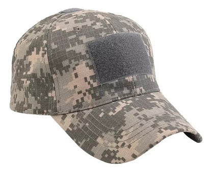 Gorra visera con parche camuflado