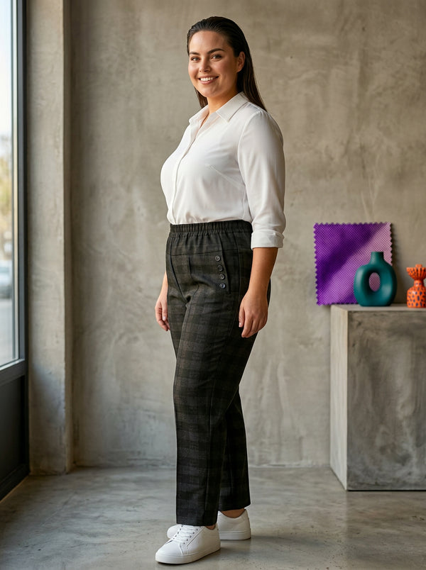 Pantalón Mujer Tallas Grandes  Cintura Alta