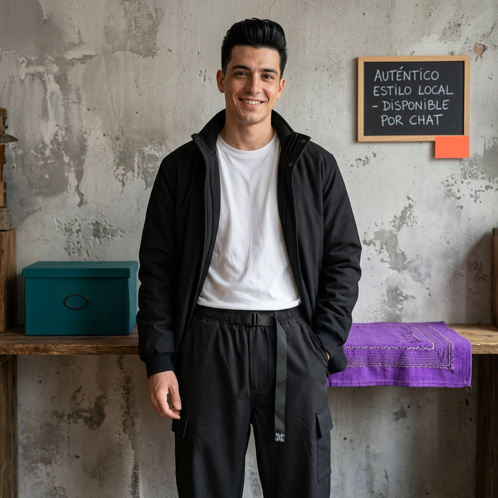 Pantalon Cargo con correa forrado por dentro 