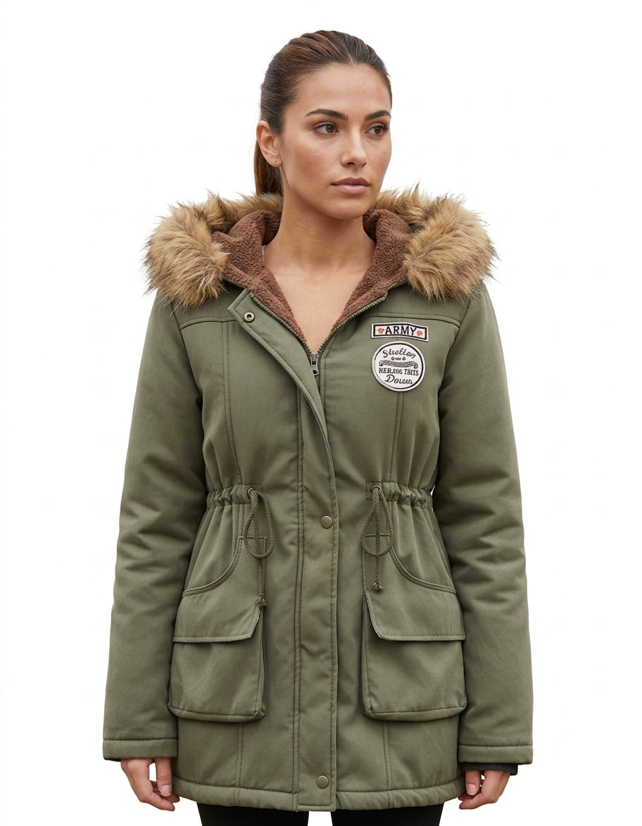 Parka dama polyester