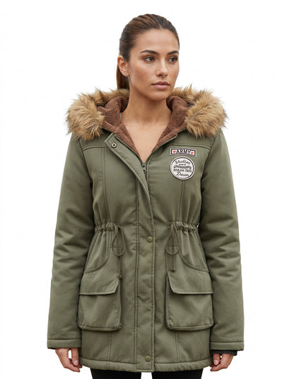 Parka dama polyester