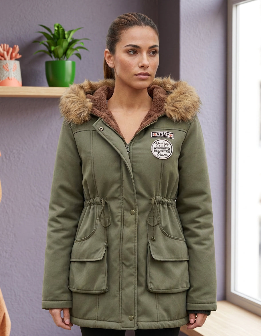 Parka dama polyester