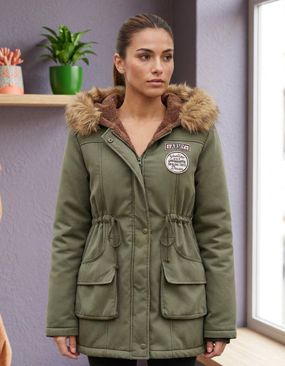 Parka dama polyester