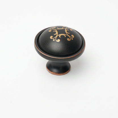 Pomos De Cerámica Con Mango Negro Premium Para Muebles