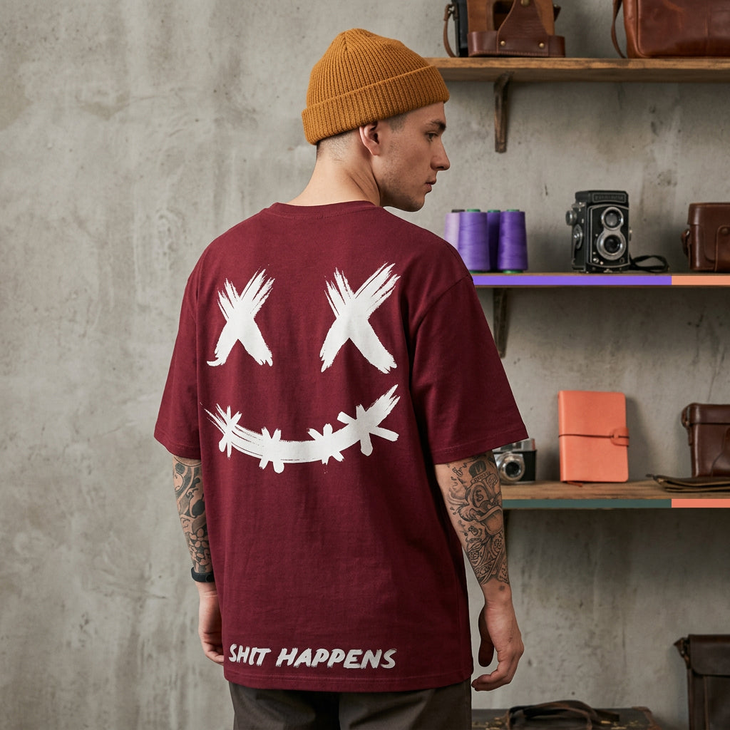 Remera Hombre MC oversize smile