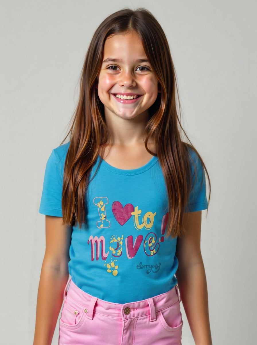 Remera niña Domyos i love