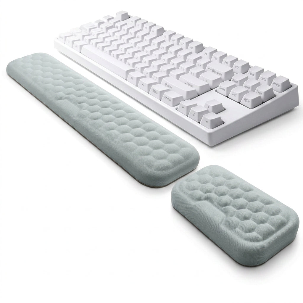Reposamuñecas Ergonómico Memory Foam | Kit Teclado y Ratón