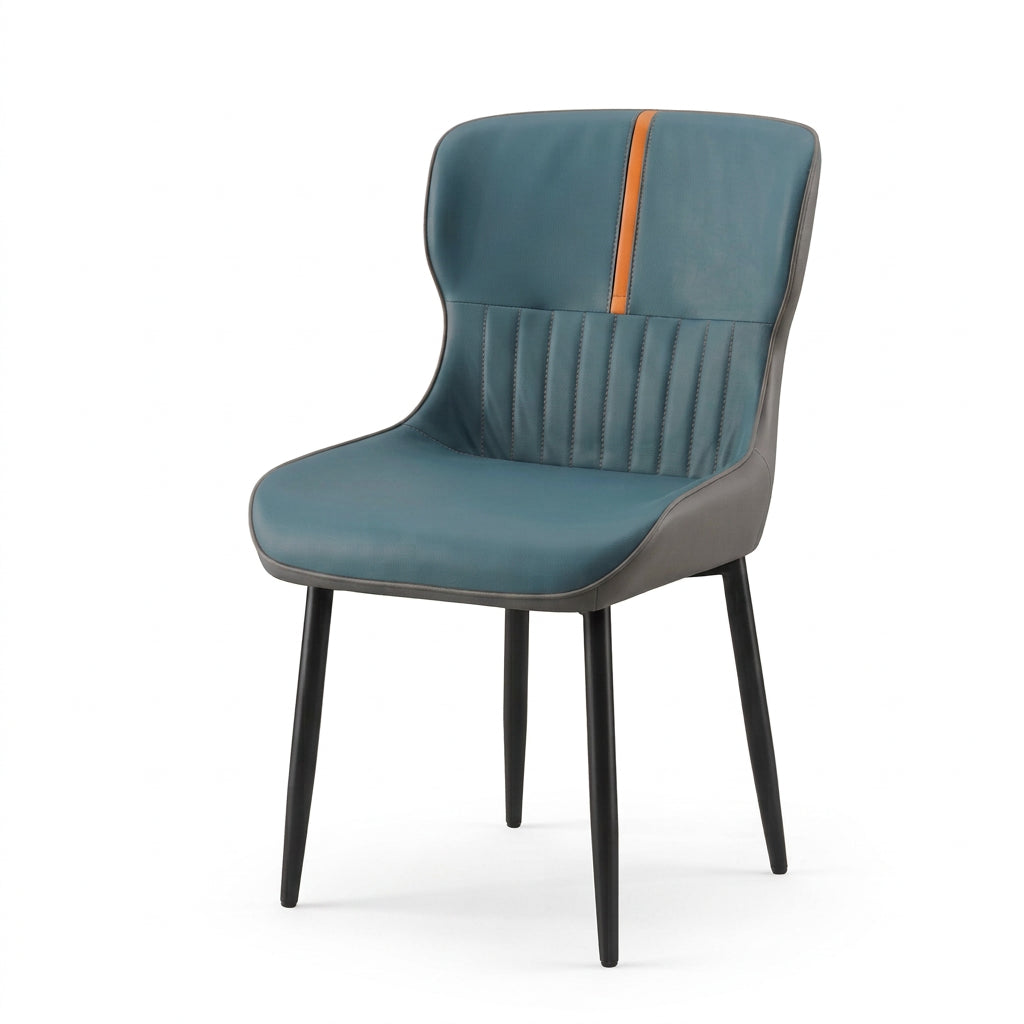 Silla De Comedor De Lujo En Cuero PU Acolchada Moderna