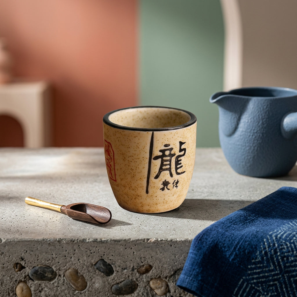 Taza de te Cerámica Retro de 50 ml estilo Japones