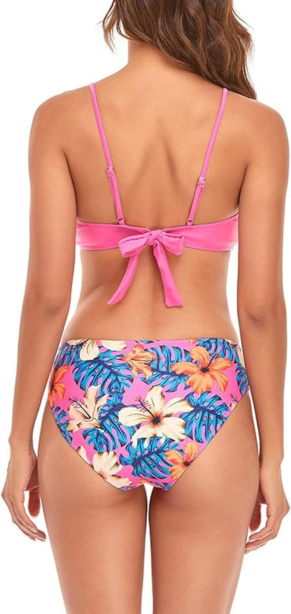 Bikini broche v con camisola